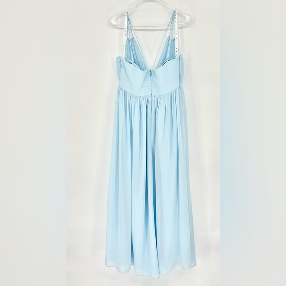 AZAZIE EMREE A-Line Chiffon Floor-Length Dress Sky Blue - Picture 5 of 16